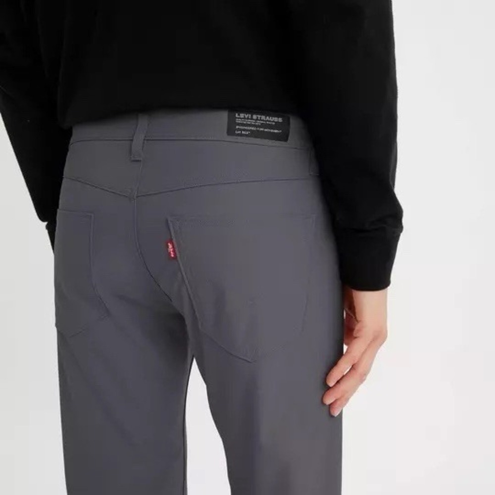 Levis 511 Slim Gray Performance‎ Stretch Pants Men 38x29 (Tag 38x30) Tech Modern